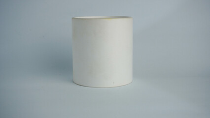 White tube mockup with white background, can be used to design a brand