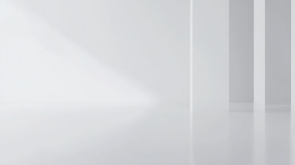 Mock up of stylish room in white color with sofa. Scandinavian interior design White living room with sofa and summer landscape in window.