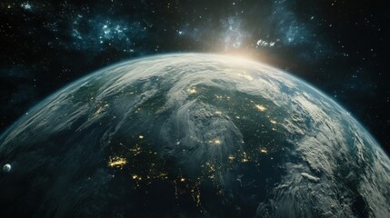 Global Network. Earth. Digital. Futuristic. Connected World