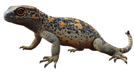 Obraz premium gecko lizard with detailed skin texture isolated on white background