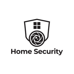 Home cctv vector logo template. House Secure Camera CCTV Logo Template Design Vector, Emblem, Concept Design, Creative Symbol, Icon