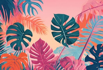 Obraz premium Beautiful seamless floral patterns with delicate flowers, feathers, and leaves in a vector design