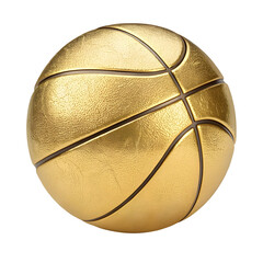 Gold Basketball ball in isolate background