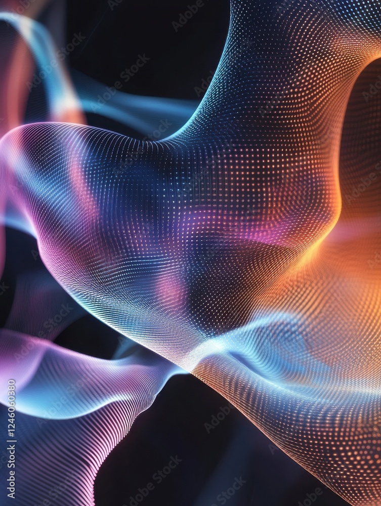 Poster vector background with abstract tech communication concept.