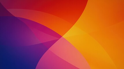 Abstract Colorful Gradient Background with Smooth Curves and Waves