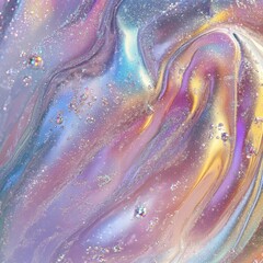 Fototapeta premium Pastel Iridescent Fluid Flow