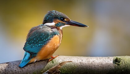 Striking UK Wild Kingfisher Perched on Reeds amidst a Lush, Vibrant Wetland at Dusk