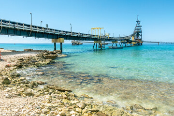 Obraz premium Bonaire Salt Pier