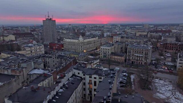 Lodz Piotrkowska Street Poland Europe