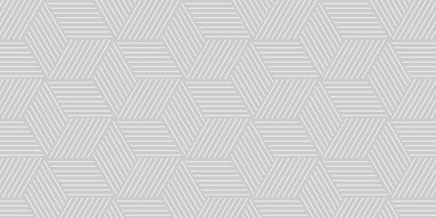 Vector geometric diagonal fabric waves seamless line texture. Seamless pattern Abstract geometric with stripes. Gray mesh background ornament.	