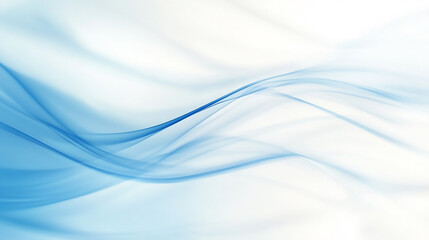 A soft abstract background featuring flowing waves in shades of white and light gray 