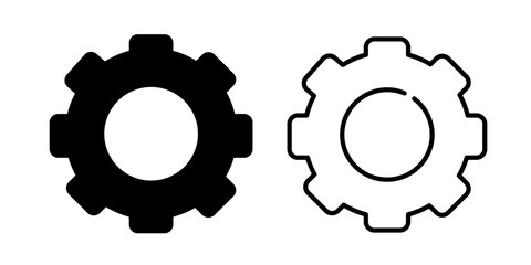 Gear icon. Settings icon vector