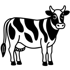 cow isolated on white