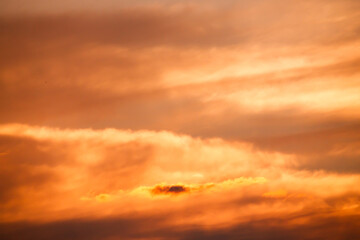 Dramatic sunset in the dehesa at Piedrabuena