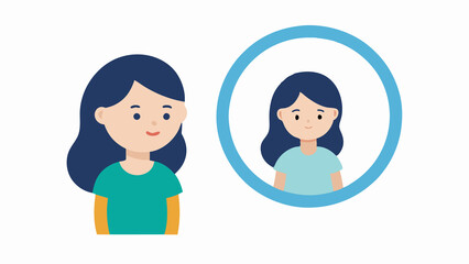 International Women's Day, A Girl's Self-Discovery Reflection hope young woman  