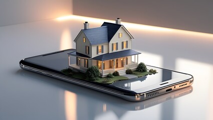 Concept of personal loan and house mortgage through savings and assets