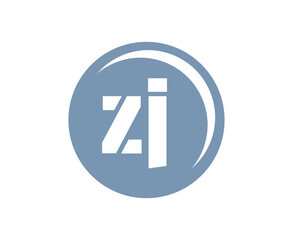 ZJ sport emblem or team logotype. Ball logo with a combination of Initial letter Z and J for balls shop, sports company, training, club badge.