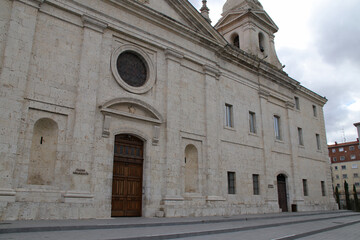 Fototapeta premium church of the royal college of the augustins in valladolid in spain