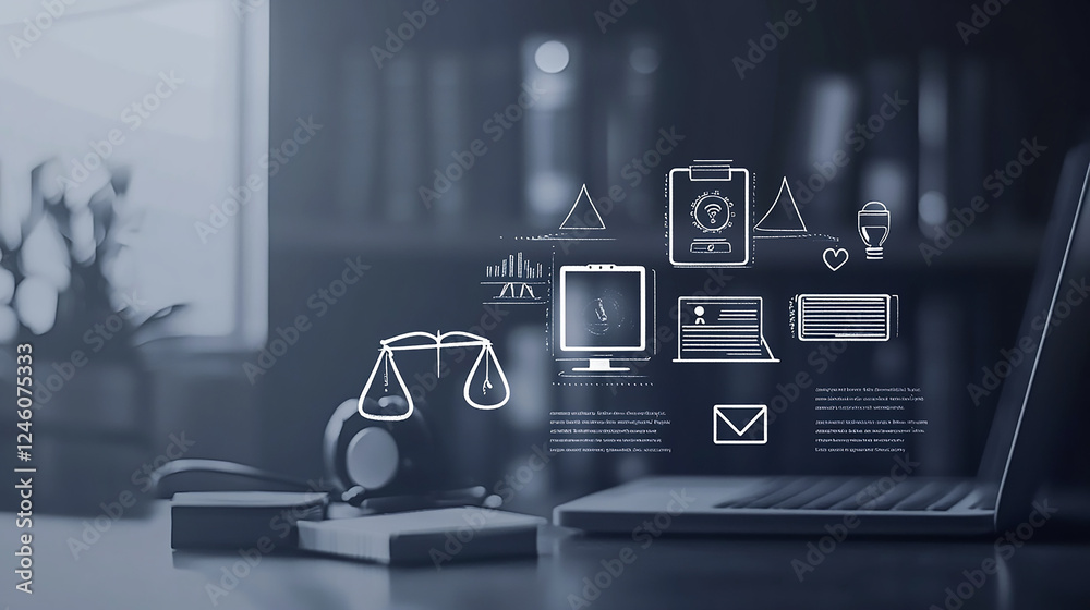 Poster big data transforms digital marketing data technology background email symbol in the center of a net