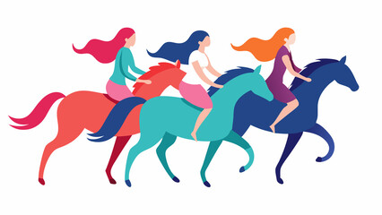 Empowering Women, A Celebration of Freedom on Horseback unity happy horses riding