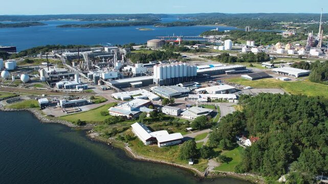 Borealis industrial site in Stenungsund, polyolefins and base chemicals production