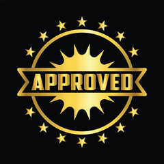 gold color approved rubber stamp ribbon vector icon sticker label minimalist design for digital and print projects
 Graphic Design Icons Making a Huge Impact on Visual Aesthetics