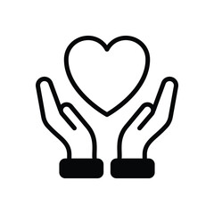 Love Protection vector icon