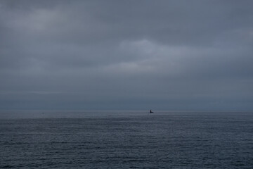 waves crashing on rocks