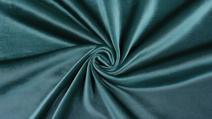 Teal silk fabric swirl texture background