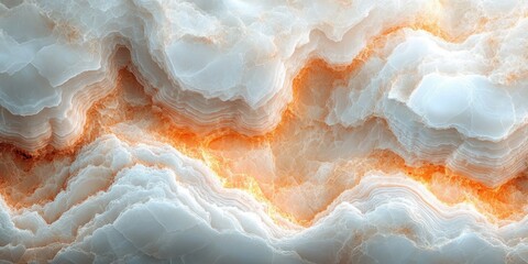 elegant marble texture close up white onyx peach hues soft light delicate veining pattern