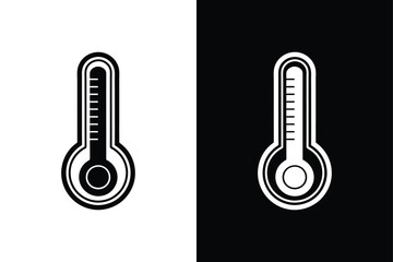 Weather & Temperature Thermometer Icon Collection in Vector Format