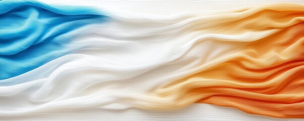 Obraz premium Ombre Silk Fabric Drape.