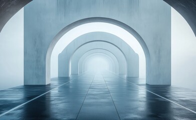 Modern Minimalist Rooftop Structure Against Serene Evening Sky