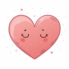 valentine heart background, cute postcard for lovers