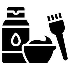 Hair Color Glyph Icon