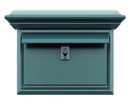 Modern urban mailbox with sleek design, perfect for contemporary settings. This mailbox combines functionality with style, making it ideal addition to any home or office