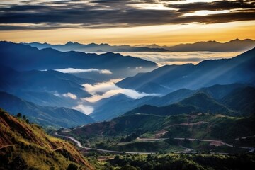 Scenic Sunrise and Sunset View of Sierra Nevada de Santa Marta, Colombia: A Wilderness Adventure in High Andes Mountains