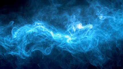 Abstract Blue Energy Flow: A Mesmerizing Digital Art Piece.  Experience the ethereal beauty of swirling, dynamic forms in this captivating artwork. Perfect for backgrounds and design projects.