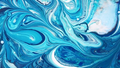 Obraz premium A captivating abstract background, painted using fluid art techniques with vibrant acrylic pouring paints swirling into each other