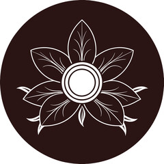 vector flower icon