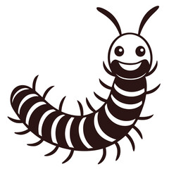 vector illustration of a caterpillar