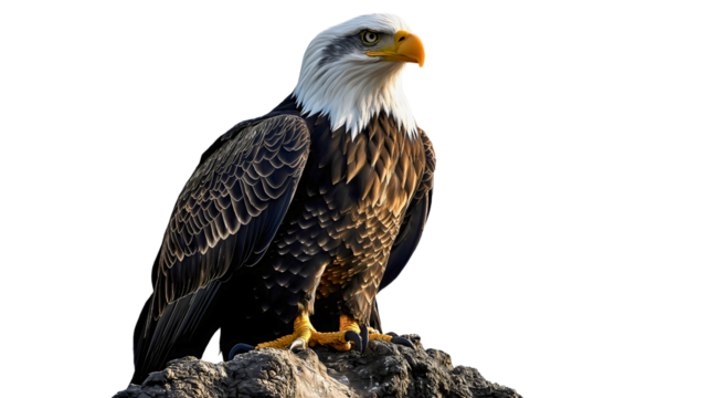 Majestic American Eagle Portrait in Natural Habitat Wildlife Photography