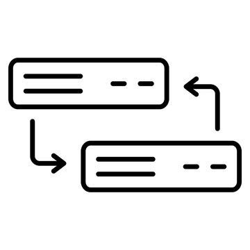 Data Share Outline Icon