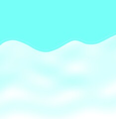Blue Wave Cloud Illustration for everything
