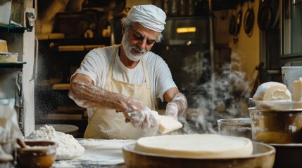 Expert Baker Crafting Delicious Dough