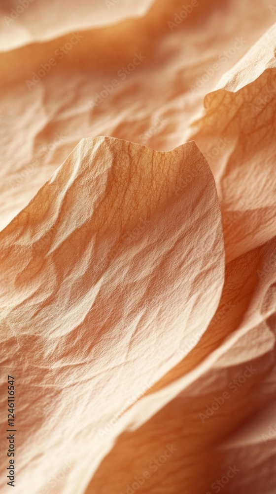 Poster delicate folds of warm-toned fabric hint at texture and depth, inviting creative expression. the int