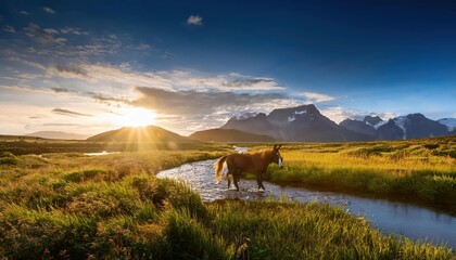 Thrilling Moment of a Leopard Leaping Across the Savannah Grasslands, Capturing the African Wildlife in Action at Golden Hour