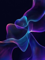 Vector Background with Abstract Tech Communication Concept.