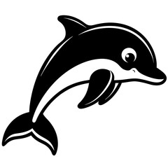 dolphin isolated on white