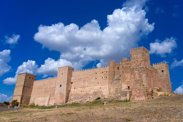 Castle of the beautiful medieval village of Siguenza, Guadalajara, Spain.